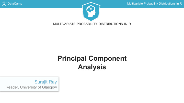 principal component analysis