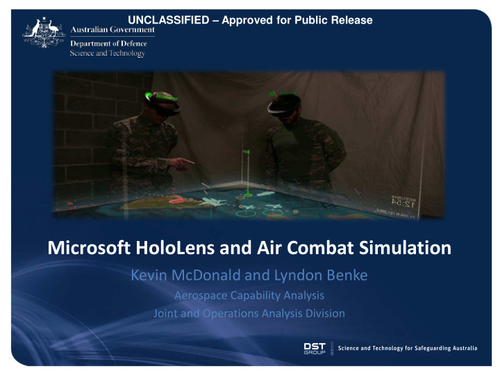 microsoft hololens and air combat simulation