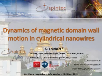 Note: 3D devices make the decision!  Fundamentals: curved and 3D magnetism  K. T. Park et al., IEEE