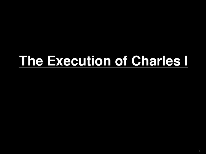 the execution of charles i