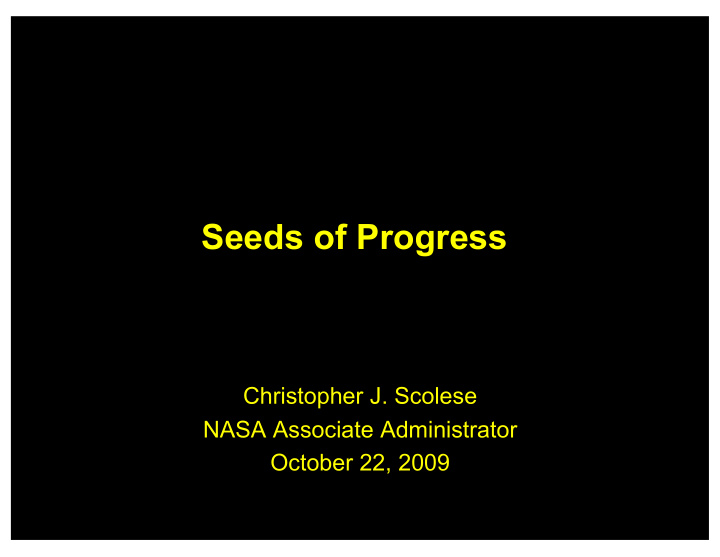 seeds of progress