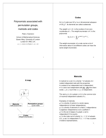 ?  ? The rank   A  of a subset A of E is the common size  ?  ? of maximal independent