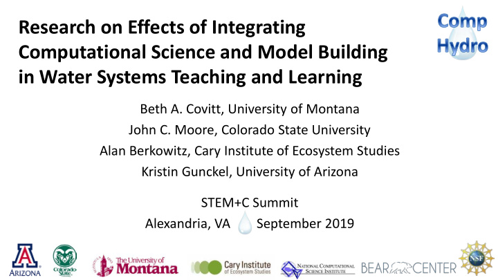 research on effects of integrating computational science