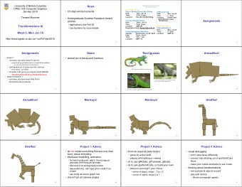 News  Department of Computer Science  Undergraduate Events  CPSC 314 Computer Graphics  Events this