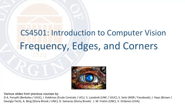 frequency edges and corners
