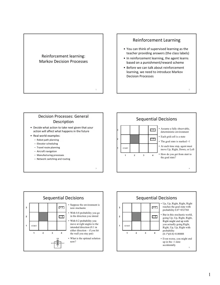 reinforcement learning