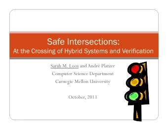 Ultimately  1/12  Simplifying Assumptions  Vehicles have positive velocity  Accurate