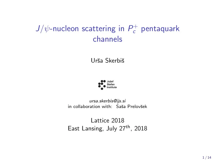 c pentaquark channels