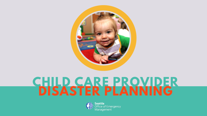 child care provider disaster planning