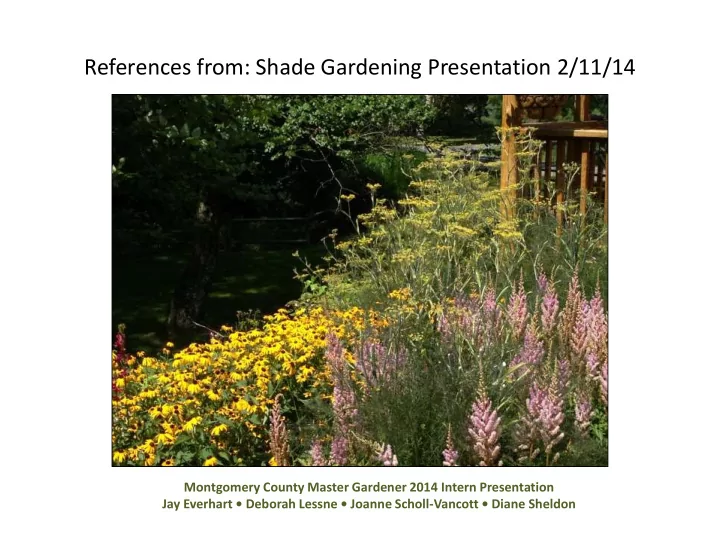 montgomery county master gardener 2014 intern