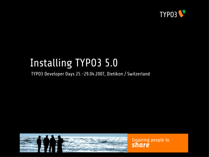 installing typo3 5 0