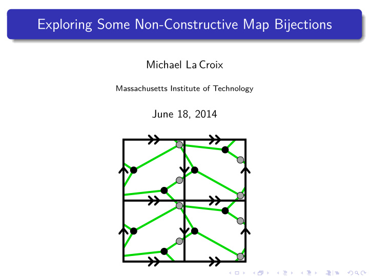 exploring some non constructive map bijections