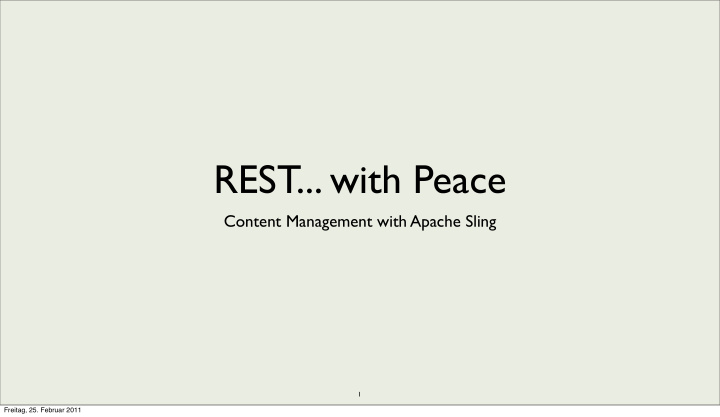 rest with peace