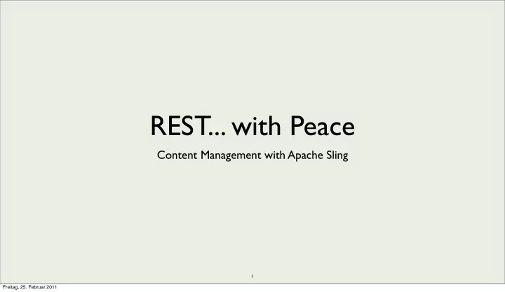 rest with peace