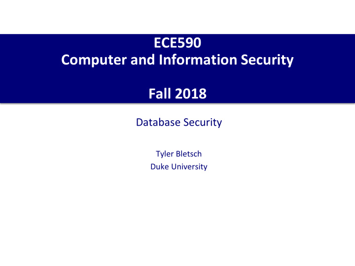 ece590 computer and information security fall 2018