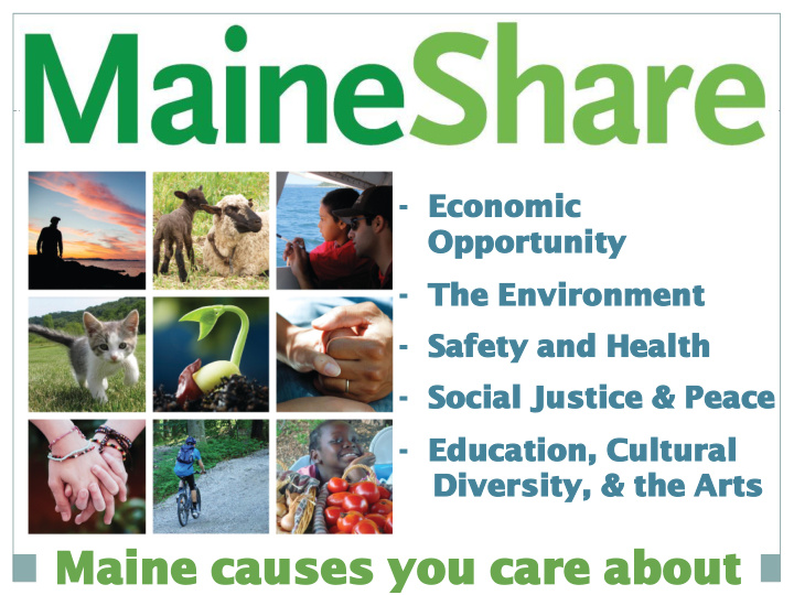 maine causes you care about workplace giving