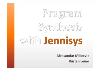 Aleksandar Milicevic  Rustan Leino  Aleksandar Milicevic  Rustan Leino  Aleksandar Milicevic