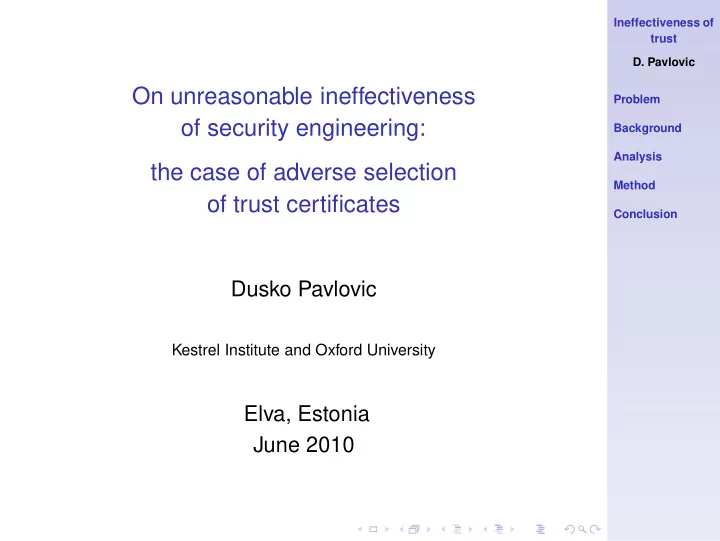on unreasonable ineffectiveness