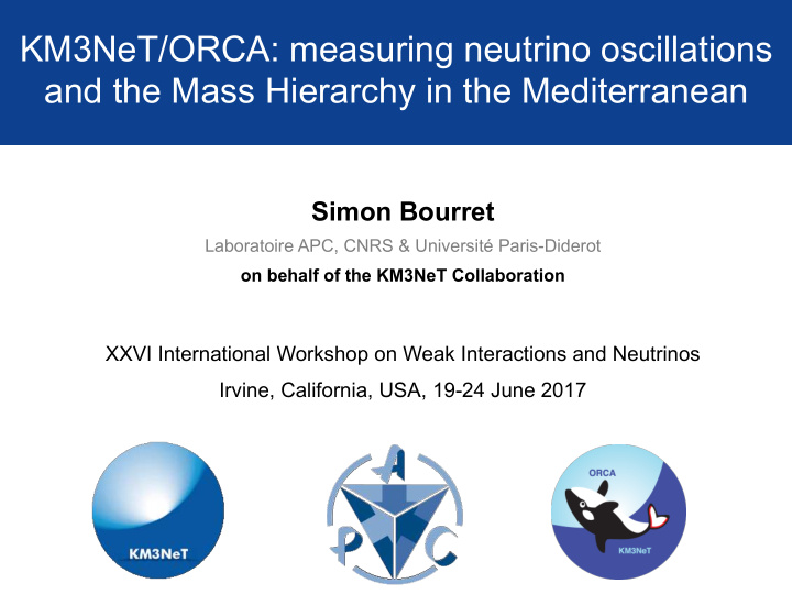 km3net orca measuring neutrino oscillations