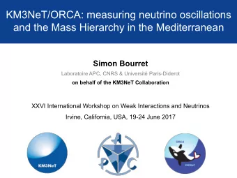 KM3NeT/ORCA: measuring neutrino oscillations and the Mass Hierarchy in the Mediterranean  Simon