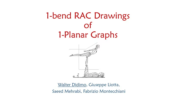 1 bend rac drawings