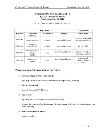 1. Download the practical work tarball  wget