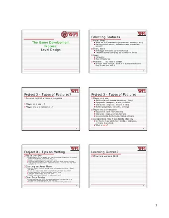 1  Learning Curves  Difficulty Curves?  Practice versus Difficulty  Stage 2  Stage 1  Stage 3
