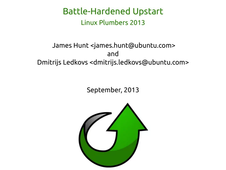 battle hardened upstart