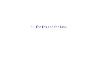11: The Fox and the Lion  Political Theology    the analysis and criticism of political