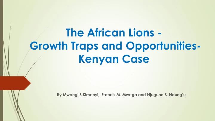 the african lions