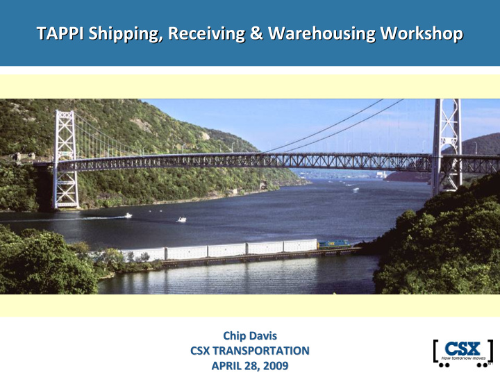tappi shipping receiving warehousing workshop tappi