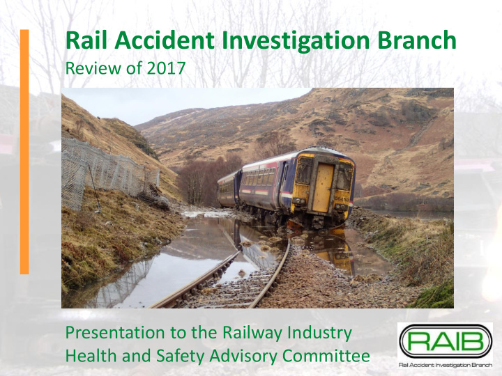 rail accident investigation branch