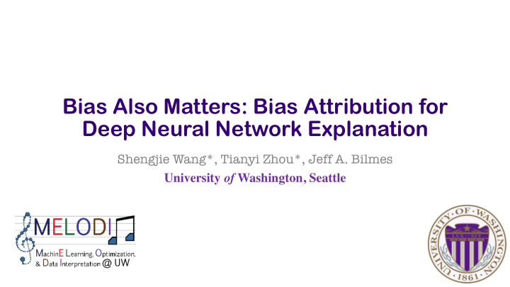 bias also matters bias attribution for deep neural