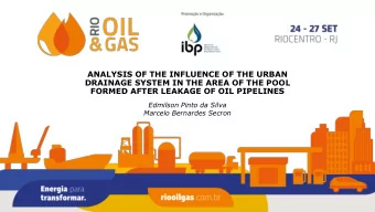 ANALYSIS OF THE INFLUENCE OF THE URBAN  DRAINAGE SYSTEM IN THE AREA OF THE POOL  FORMED AFTER