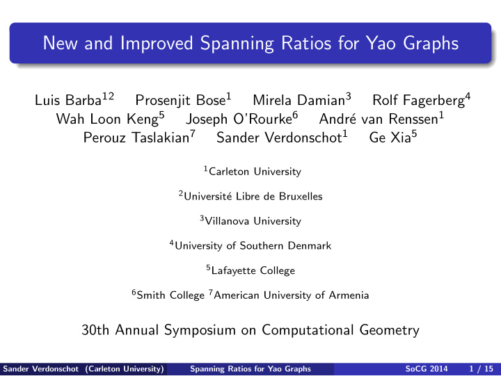 new and improved spanning ratios for yao graphs