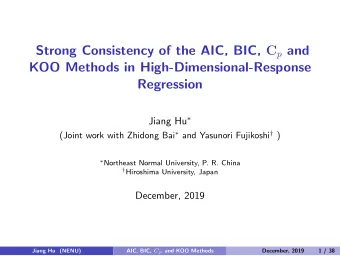 Strong Consistency of the AIC, BIC, C p and  KOO Methods in High-Dimensional-Response  Regression