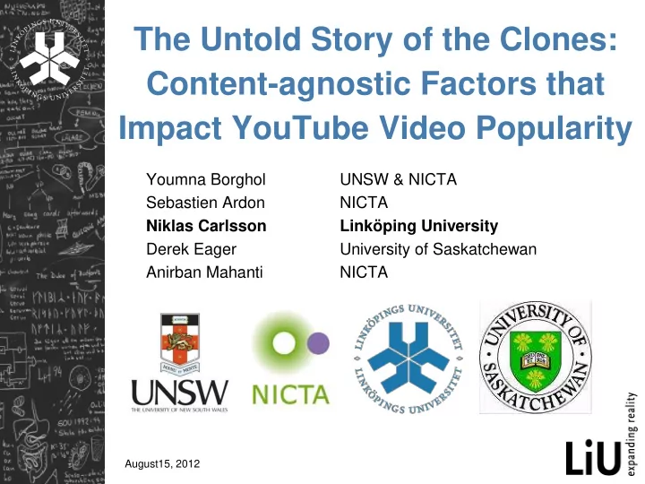 content agnostic factors that