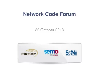 Network Code Forum  30 October 2013  CACM &amp; FCA Network Codes  Mark Lane  CACM update  29