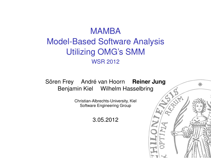 mamba model based software analysis utilizing omg s smm