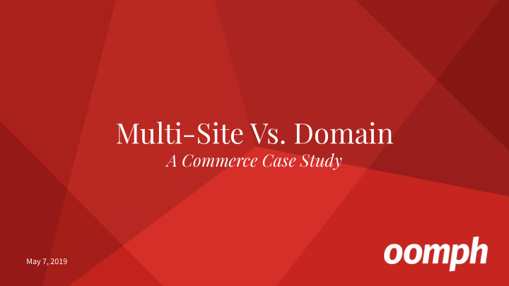 multi site vs domain