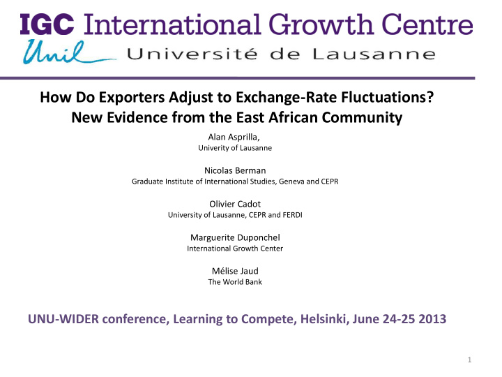 how do exporters adjust to exchange rate fluctuations new