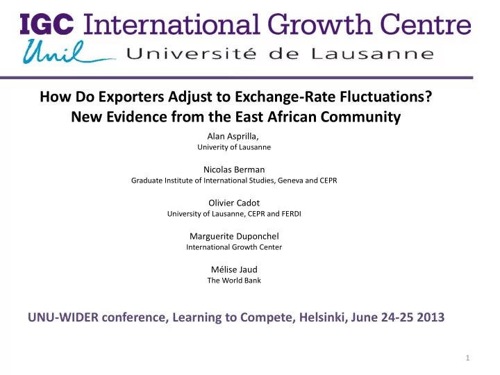how do exporters adjust to exchange rate fluctuations new