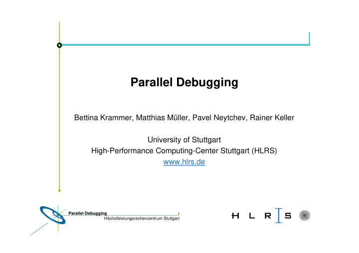 parallel debugging