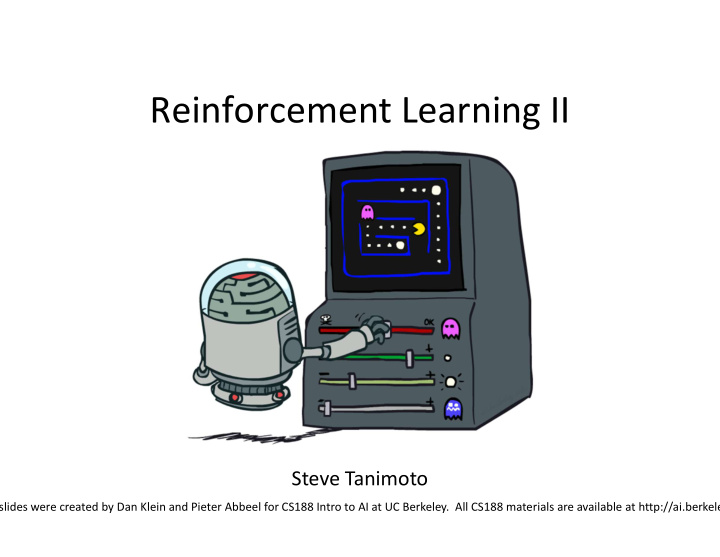 reinforcement learning ii