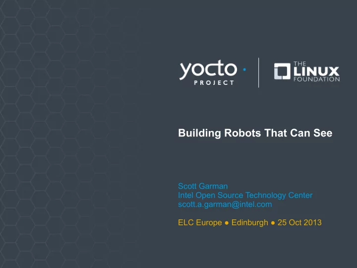building robots that can see