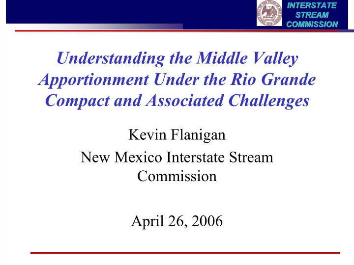 understanding the middle valley apportionment under the