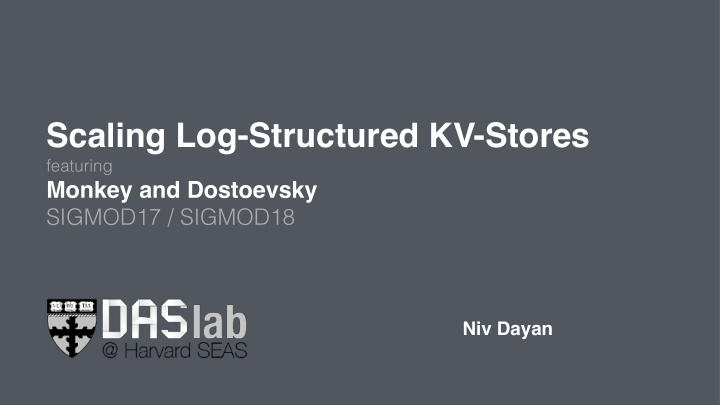 scaling log structured kv stores