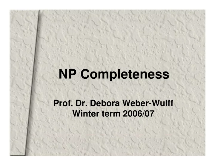 np completeness