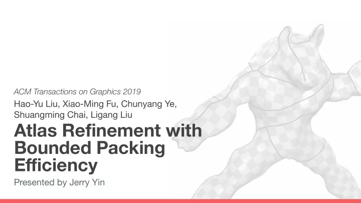 atlas refinement with bounded packing efficiency