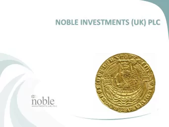 Overview  of  the  business    London  based,  internaBonal  dealers